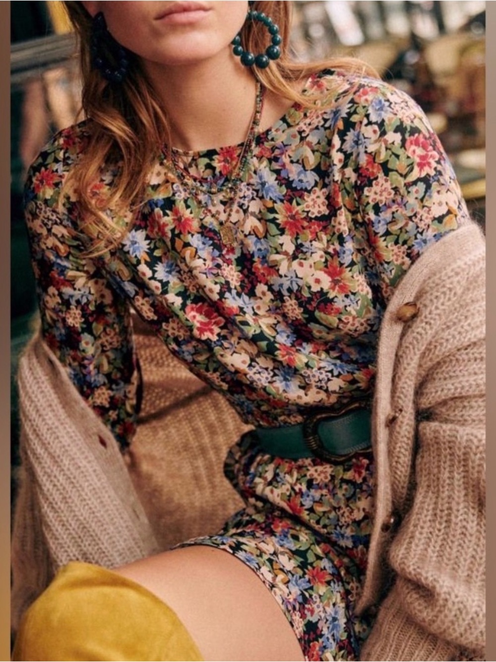 Sezane Floral Louisa Dress - Picture 2 of 7